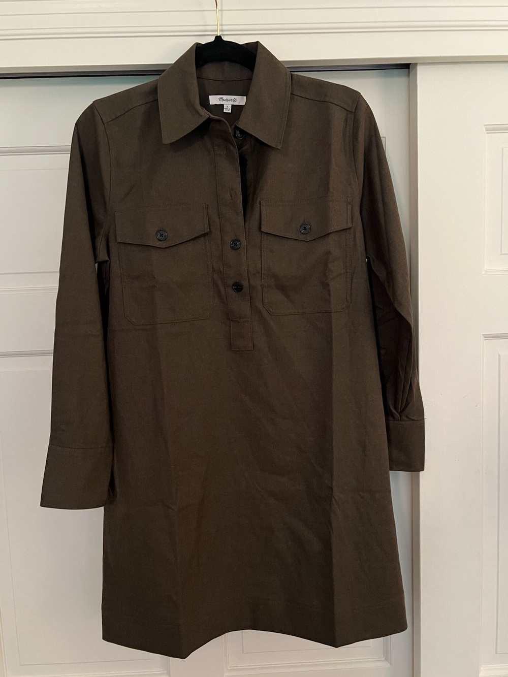 Madewell Button-Up Mini Shirtdress - Size S - Picture 5 of 9